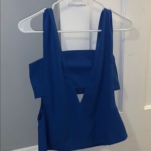 Royal Blue Bandeau Tank